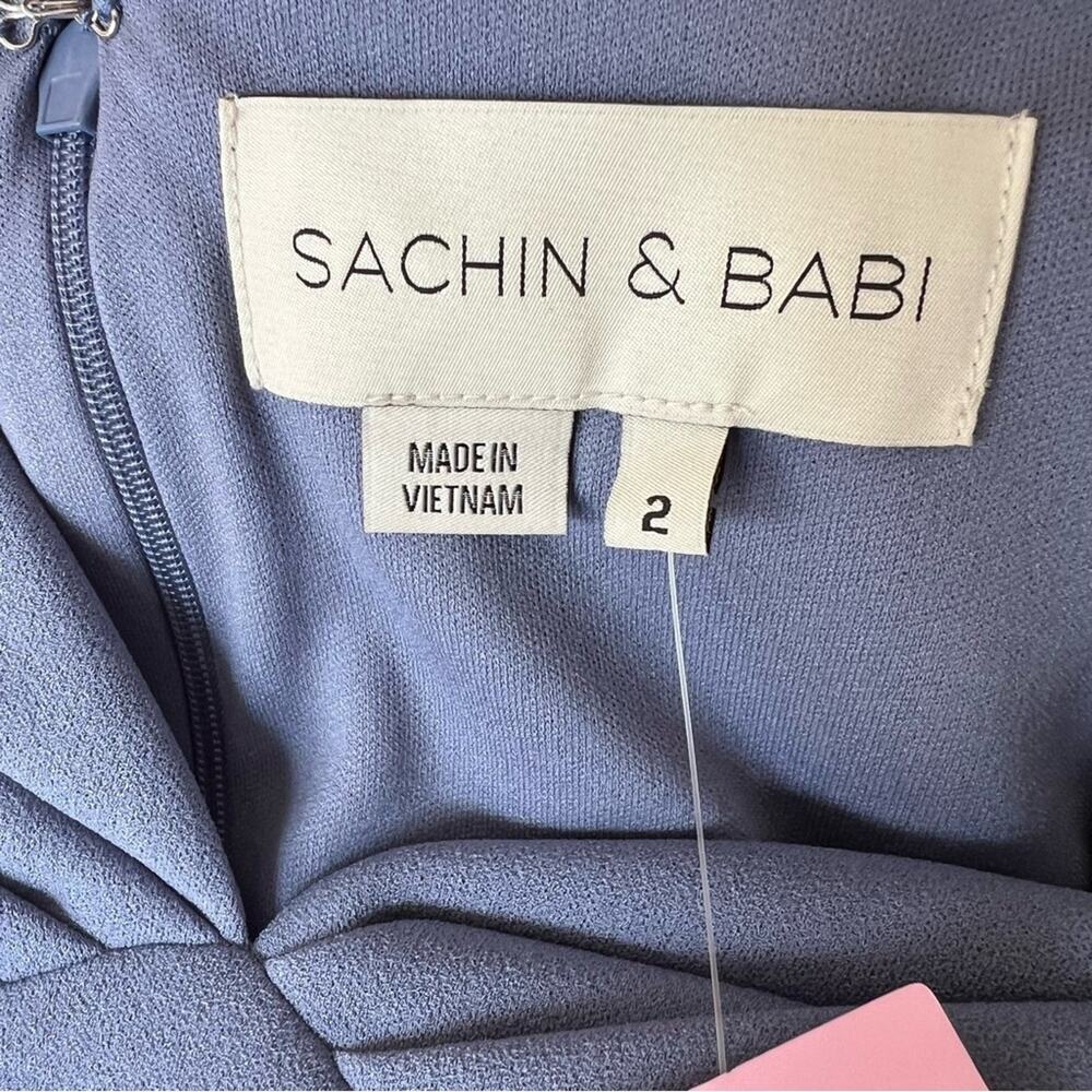 Sachin + Babi Brittany Gown in Slate Blue Size 2 Women’s Sachin & Babi - Picture 4 of 8